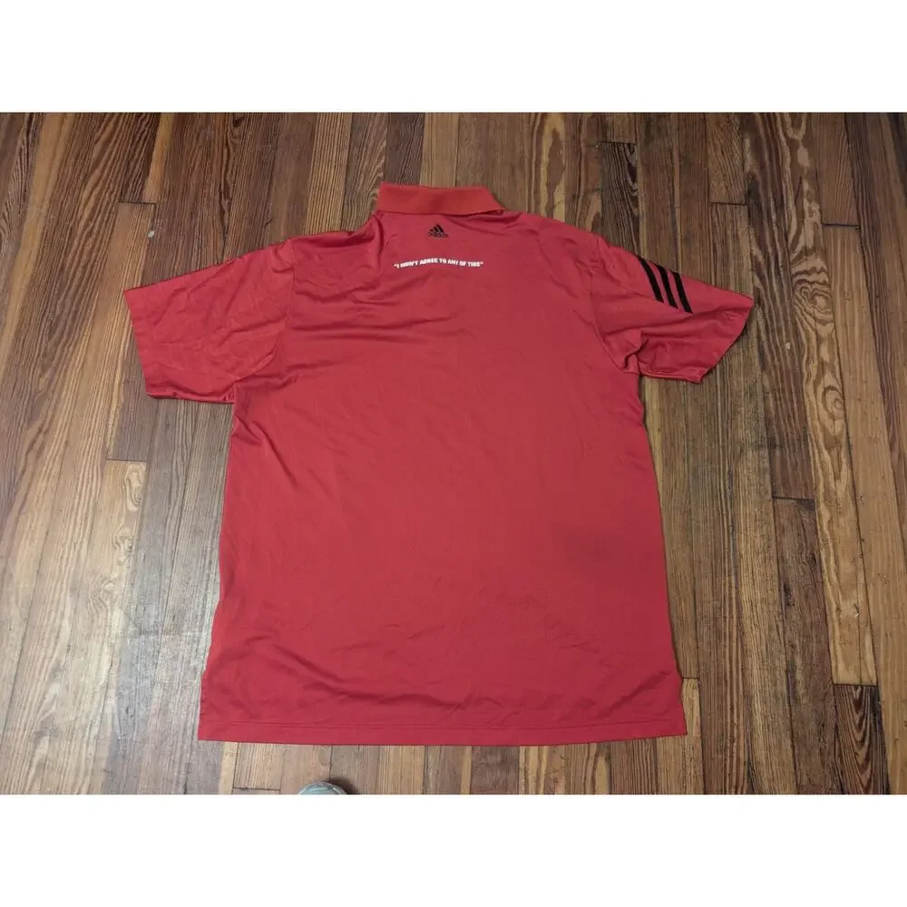 Adidas Clima Cool Ryder Cup Red Mens XL Polo